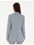 Kadın İndigo Slim Fit Keten Karışımlı Ceket 50282104-VR028 5