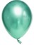 5 Inch Mini Yeşil Krom Balon 10 Adet 1