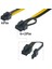 50CM 6 Pin Pcı-E To 8 Pin Pcı-E Ekran Kartı Power Çevirici Kablo 2
