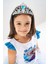 Prenses Anna & Elsa Temalı Frozen Karlar Ülkesi Kız Çocuk Beyaz Doğum Günü Elbisesi ve Parti Kostümü 6