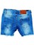 Kız Çocuk Denim Yırtık Kot Şort Lacivert 6 Yaş Denim Mavi 4