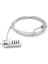 Silver 18 mm 4 Hane Şifreli Laptop Dizüstü Bilgisayar Kilidi Kablo Kilit CIN541 1