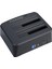 Çift Slotlu Offline Clone Usb3.0 Sata 2.5 / 3.5 Inch HDD SSD Dock Station Klonlama 2