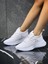 Bağcıklı Unisex Çocuk Spor Ayakkabısı-Beyaz 4