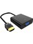 CHB020 HDMI To VGA Dişi Çevirici Adaptör Siyah 2