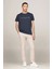 Erkek Logo Slim Fit Lacivert T-Shirt 1