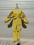 Safran Rengi Kimono Takım Desenli 1