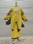 Safran Rengi Kimono Takım Desenli 2
