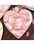 Cupcake Gül Çiçek Kurdele Dekorlu 8cm Kalp Askı Silikon Kalıp K-186, Taş Tozu Sabun Alçı Mum Kalıbı 1