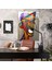 Kübizm Cam Duvar Sanatı Picasso'dan Esinlenen Portre - Kübizm, Duvar Dekorasyonu, Ev Dekorasyonu, Kübizm, 30X45 3