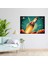 Retro Rocket Galaxy Duvar Tablosu - Toprak, Roket Gemisi, Kanvas Tablo, Ev Dekorasyonu, 50X30 3
