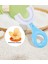 Yeni Nesil 2-6 Yaş Çocuk Diş Fırçası U Şeklinde Pratik Bebek Diş Fırçası Mavi Saplı Bebek Diş Fırçası 4