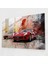 Ferrari Cam Duvar Sanatı - Çeşitli Ferrari Modellerinin Montajı - Ferrari, Dijital Kolaj, Cam Sanatı, Montaj, 45X30 1