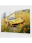 Ferrari Cam Baskı - Rüya Gibi Sarı Ferrari Çiçek Tarlasında Yarışıyor - Ferrari, Rüya Gibi, Duvar Süslemesi, Çiçek Tarlası, 45X30 1