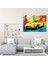 Ferrari Cam Baskı - Cesur Renkli Arka Planlı Canlı Sarı Ferrari - Ferrari, Modern Sanat, Cesur Renkli Arka Plan, Cam Sanatı, 45X30 2