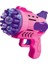 1 Pcs Pink Bubbles Gun 29 Delikli Çoklu Köpük Atan Tabanca Pembe Köpük Tabancası 2 Solisyon Hediye 1