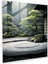 Asya Zen Cam Baskı - Asya, Japon Zen Bahçesi, Sakinleştirici Atmosfer, Minimalist, 30X30 1