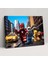 LEGO Superhero Glass Wall Art - Lego, Dynamic Action Poses, Glass Art, Heroism, 45X30 1