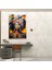 Afro Graffiti Cam Baskı - Afro, Renkli Duvar Resmi, Cam Duvar Sanatı, Mukavemet, 50X70 3