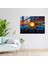 Aborijin Noktalı Cam Baskı - Aborijin, Modern Sanat, Cam Baskı, Kaleydoskop, 45X30 2