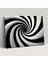 Hipnoz Duvar Tablosu - Hipnoz, Kanvas, Hipnotik Spiral, Siyah Beyaz, 50X30 1