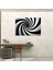 Hipnoz Duvar Tablosu - Hipnoz, Kanvas, Hipnotik Spiral, Siyah Beyaz, 50X30 3