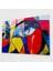 Pablo Picasso Glass Art - Cesur Şekiller - Pablo Picasso, Pablo Picasso, Soyut Sanat, Cam Sanatı, 45X30 1