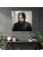 Michael Jackson Cam Baskı - Micheal Jackson, Gerçekçi Karakalem Çizim, Duvar Süslemesi, Cam Sanatı, 30X30 2