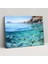 Santorini Deniz Manzarası Duvar Tablosu - Santorini, Santorini, Kristal Berrak Sular, Ev Dekorasyonu, 50X30 1