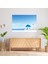 Santorini Kanvas Tablo - Minimalist Mavi Kubbeli Kilise Duvar Tablosu - Santorini, Sakinleştirici Güzellik, Huzur, Santorini, 50X30 2