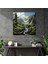 Middle Earth Şelalesi Cam Baskı - Orta Dünya, Cam Baskı, Modern Sanat, Yemyeşil Vadi, 30X30 2