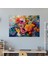 Renkli Buket Pointilizm Duvar Tablosu - Pointilizm, Ev Dekorasyonu, Kanvas Tablo, Duvar Dekorasyonu, 50X30 3