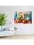 Geometrik Natürmort Cam Dekorasyon - Post-Empresyonizm, Modern Sanat, Ev Dekorasyonu, Cam Sanatı, 45X30 3