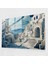 Santorini Modern Art - Gerçeküstü Dijital Başyapıt - Santorini, Ev Dekorasyonu, Duvar Dekorasyonu, Santorini, 45X30 1