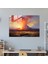 Gün Batımı Volkanı Cam Baskı - Volkan, Duvar Süslemesi, Ev Dekorasyonu, Gün Batımında Volkan, 45X30 3