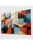 Geometrik Amerika Birleşik Devletleri Haritası Cam Baskı - Amerika Birleşik Devletleri Haritası, Modern Sanat, Cam Duvar Sanatı, Cam Baskı, 45X30 1
