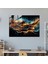 Fütüristik Abd Haritası Cam Baskı - Amerika Birleşik Devletleri Haritası, Modern Sanat, Cam Duvar Sanatı, Dinamik Hareket, 90X60 3
