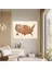 Amerika Haritası Cam Baskı - Minimalist Tasarım - Amerika Birleşik Devletleri Haritası, Cam Duvar Sanatı, Ince Tonlar, Şık, 45X30 3