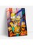 Simpsons Cam Baskı - Canlı ve Renkli Soyut Resim - Simpsonlar, Modern Sanat, Simpson Ailesi, Duvar Dekorasyonu, 30X45 1