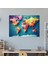 Pixel Art Dünya Haritası Duvar Dekorasyonu - Dünya Haritası, Duvar Sanatı, Kanvas Tablo, Nostalji, 50X30 2