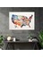 Amerika Birleşik Devletleri Haritası Duvar Sanatı - Amerika Birleşik Devletleri Haritası, Modern Soyut Sanat, Kanvas, Geometrik Şekiller, 50X30 2