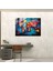 Dünya Haritası Modern Sanat - Dünya Haritası 2, Çizgi Romanlardan Esinlenen, Canlı Dünya Haritası, Cam Baskı, 45X30 2
