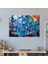 Amerika Haritası Cam Duvar Dekorasyonu - Amerika Birleşik Devletleri Haritası, Soyut Vitray, Modern Sanat, Duvar Dekorasyonu, 45X30 3