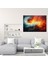 Volkan Soyut Kanvas Tablo - Volkan, Canlı Renkler, Duvar Dekorasyonu, 50X30 Kanvas Tablo 2