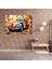 Volkswagen Beetle Cam Tablo - Volkswagen Beetle, Cam Baskı, Canlı Desenler, Cam Sanatı, 45X30 2
