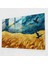 Vincent Van Gogh Cam Baskı: Kargalı Buğday Tarlaları Cam Duvar Tablosu - Vincent Van Gogh, Vincent Van Gogh, Cam Duvar Sanatı, Ev Dekorasyonu, 45X30 1
