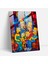 Simpson Ailesi Soyut Vitray Baskı - Simpsonlar, Cam Sanatı, Cam Duvar Sanatı, Simpsonlar, 30X45 1