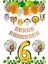 Safari Folyo Balon Pastel Balon Doğum Günü Balon Seti Rakam Folyo Balon 1