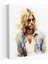 Kurt Cobain Cam Baskı - Empresyonist Sanat - Kurt Cobain, Cam Baskı, Cam Sanatı, Duvar Süslemesi, 30X30 1