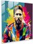 Lionel Messi Cam Duvar Sanatı - Pop Art'tan Esinlenen Cam Baskı - Lionel Messi, Cam Baskı, Pop Art'tan Esinlenen, Cam Sanatı, 30X30 1